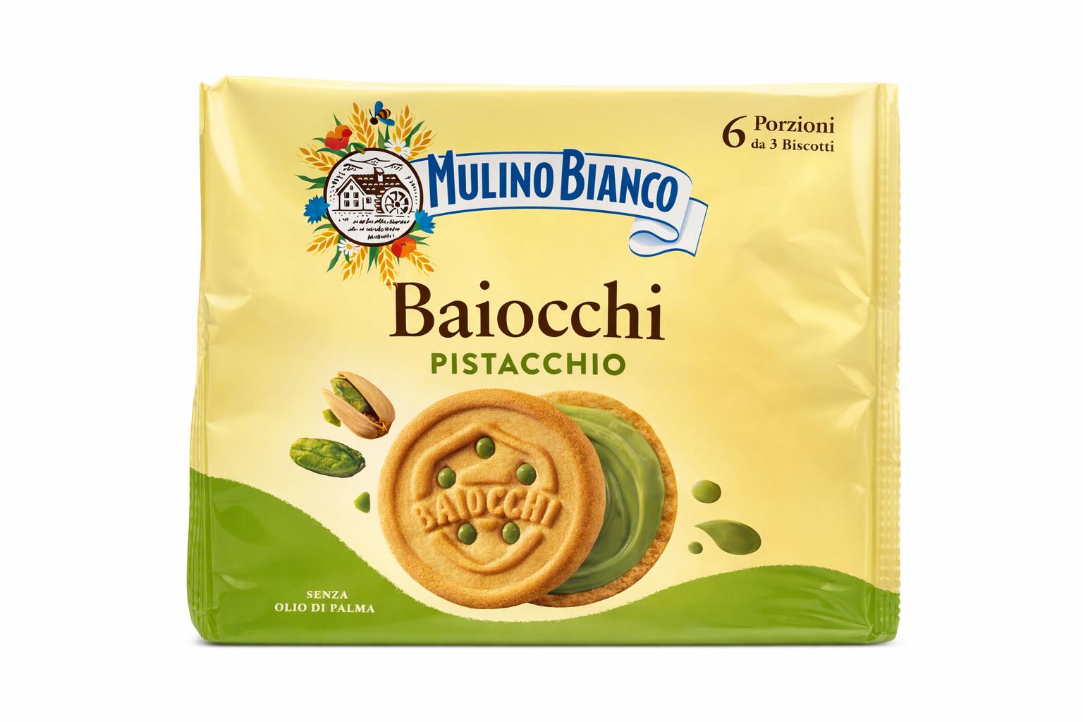 Mulino Bianco Baiocchi Pistachio Cookies 168g