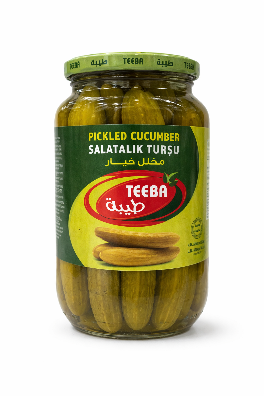 Teeba Pickled Cucumber 660g Glass Jar