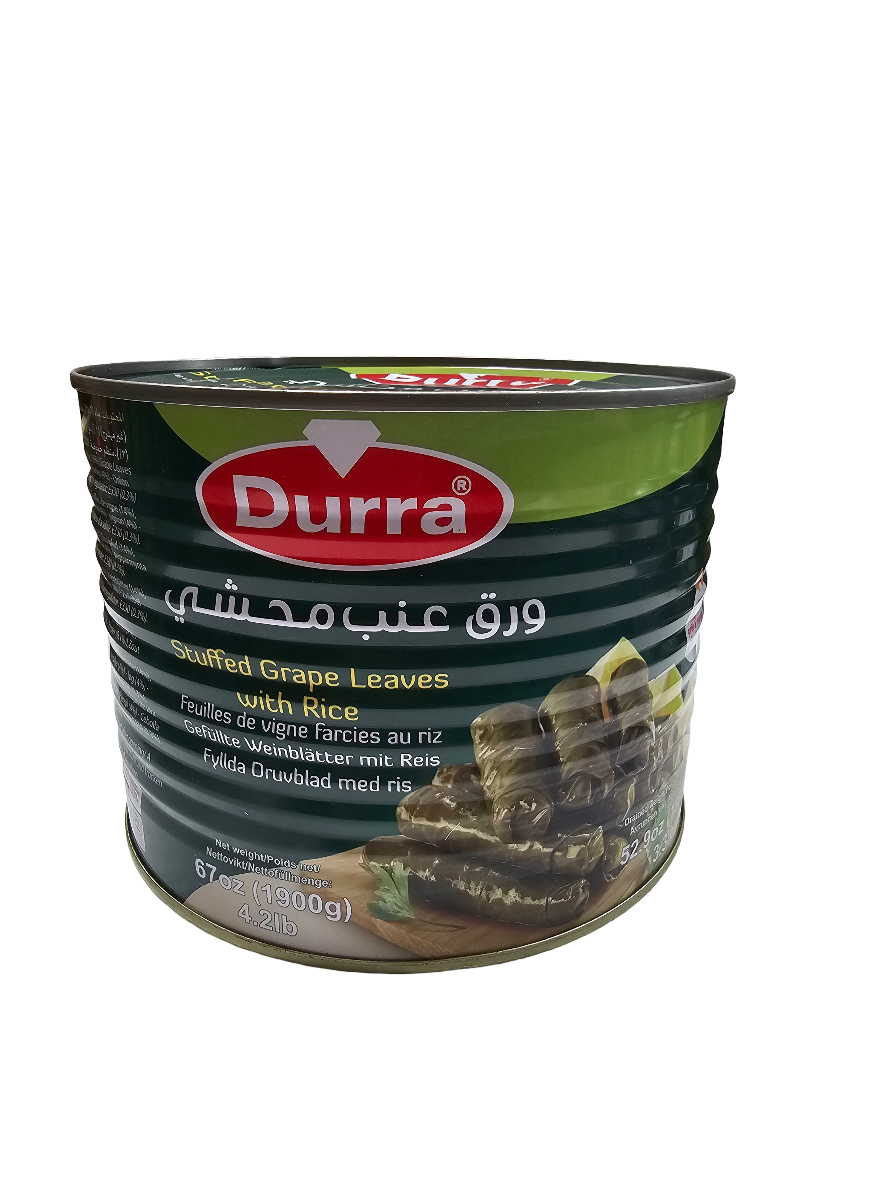 Durra Stuffed Grape Leaves with Rice 67oz (1900g)