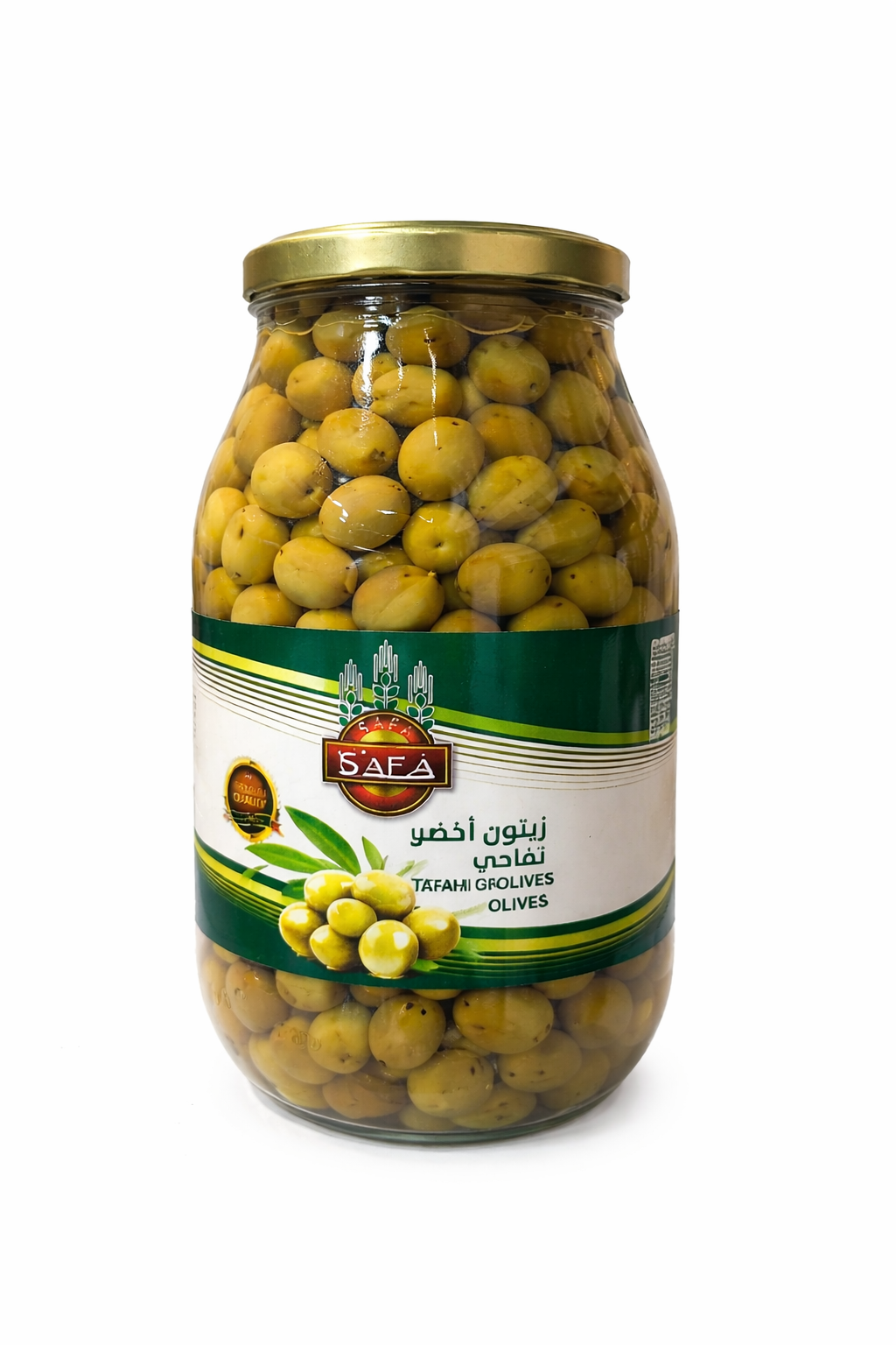 Safa Tafahi Green Olives 4000g Jar