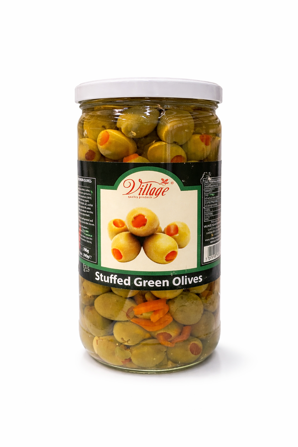 Village Stuffed Green Olives 700g Jar