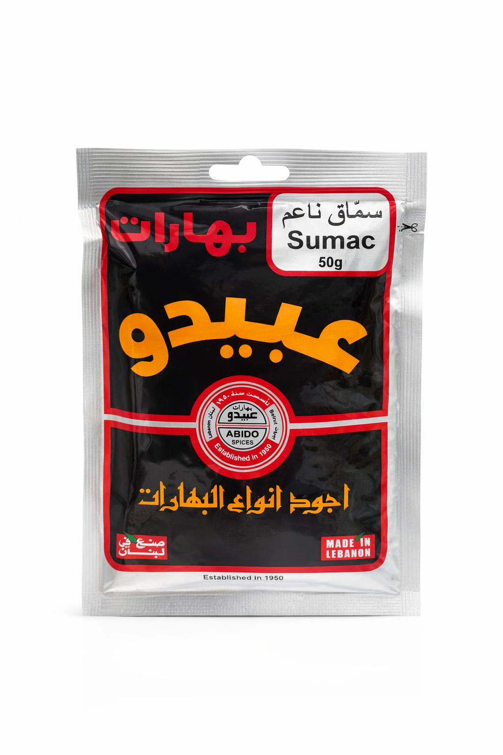 Abido Spices Sumac 50g – Authentic Middle Eastern Spice
