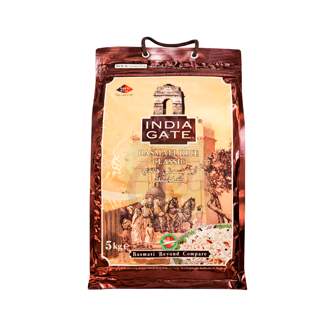 India Gate Basmati Rice 5kg Premium Long Grain