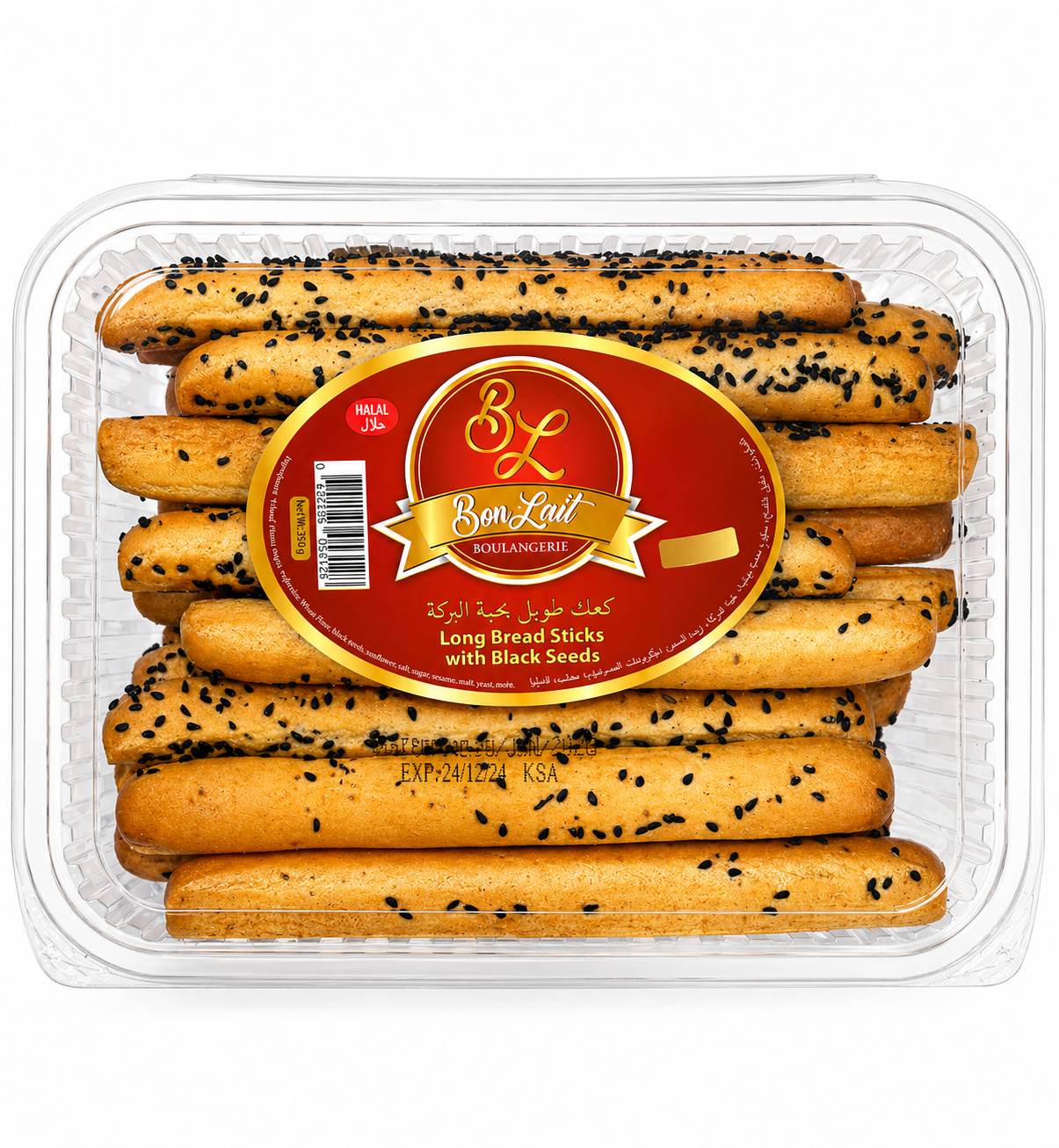 Bon Lait Long Bread Sticks with Black Seeds 200g