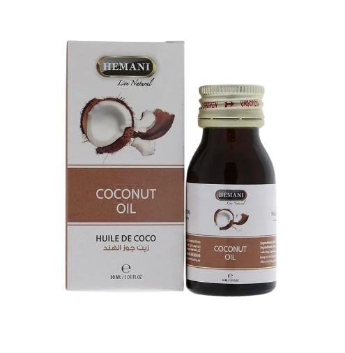 Hemani Coconut Oil 30ml Natural Hair & Skin Moisturizer