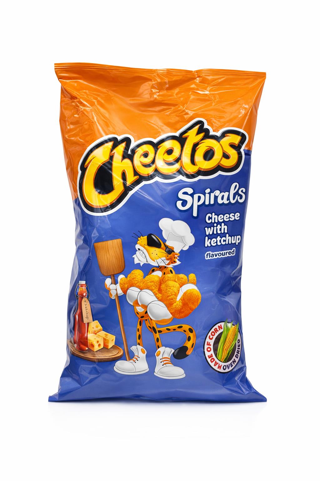 Cheetos Spirals Cheese & Ketchup Snack 145g