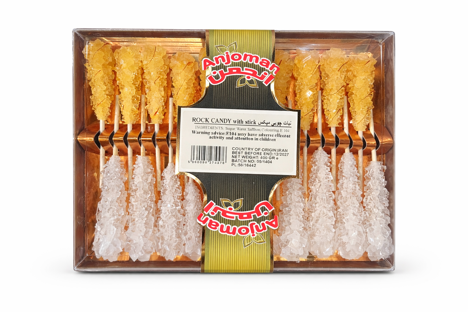 Anjoman Rock Candy with Stick Mix 400g