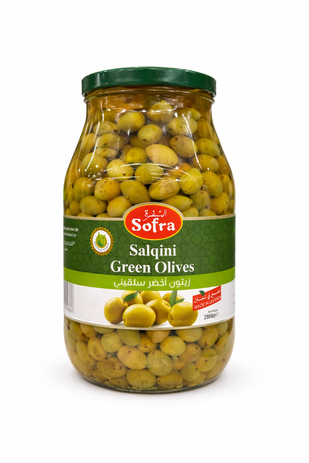 Sofra Salqini Green Olives 2800g Jar