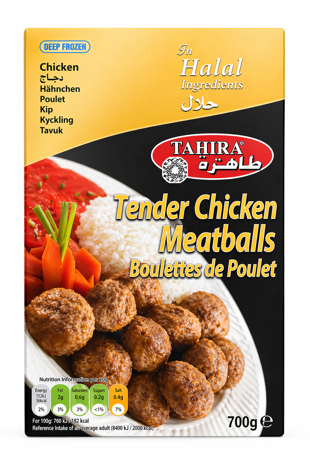 Tahira Tender Chicken Meatballs 700g (35 x 20g)