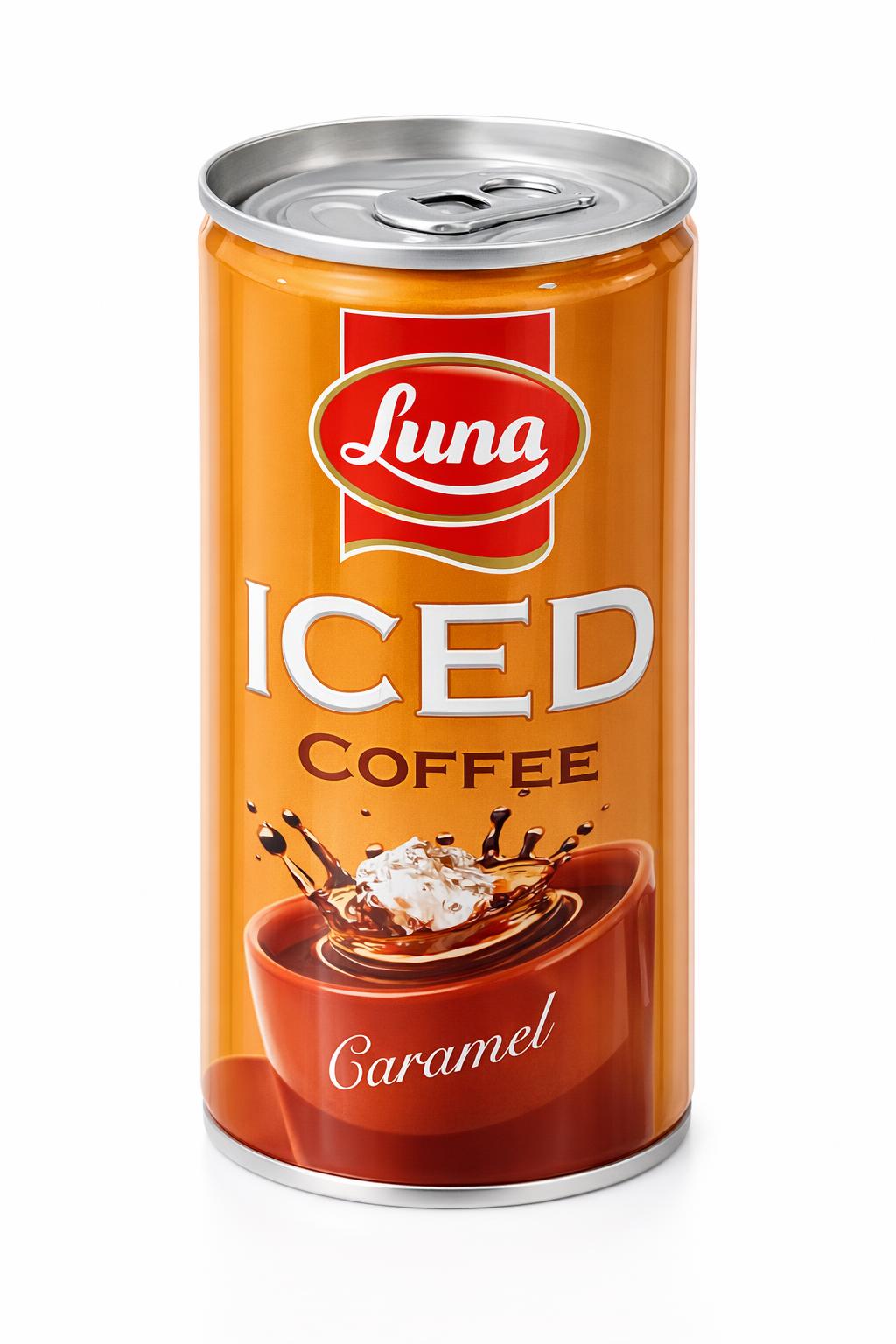 Luna Iced Coffee Caramel 195ml – Ready to Drink Beverage