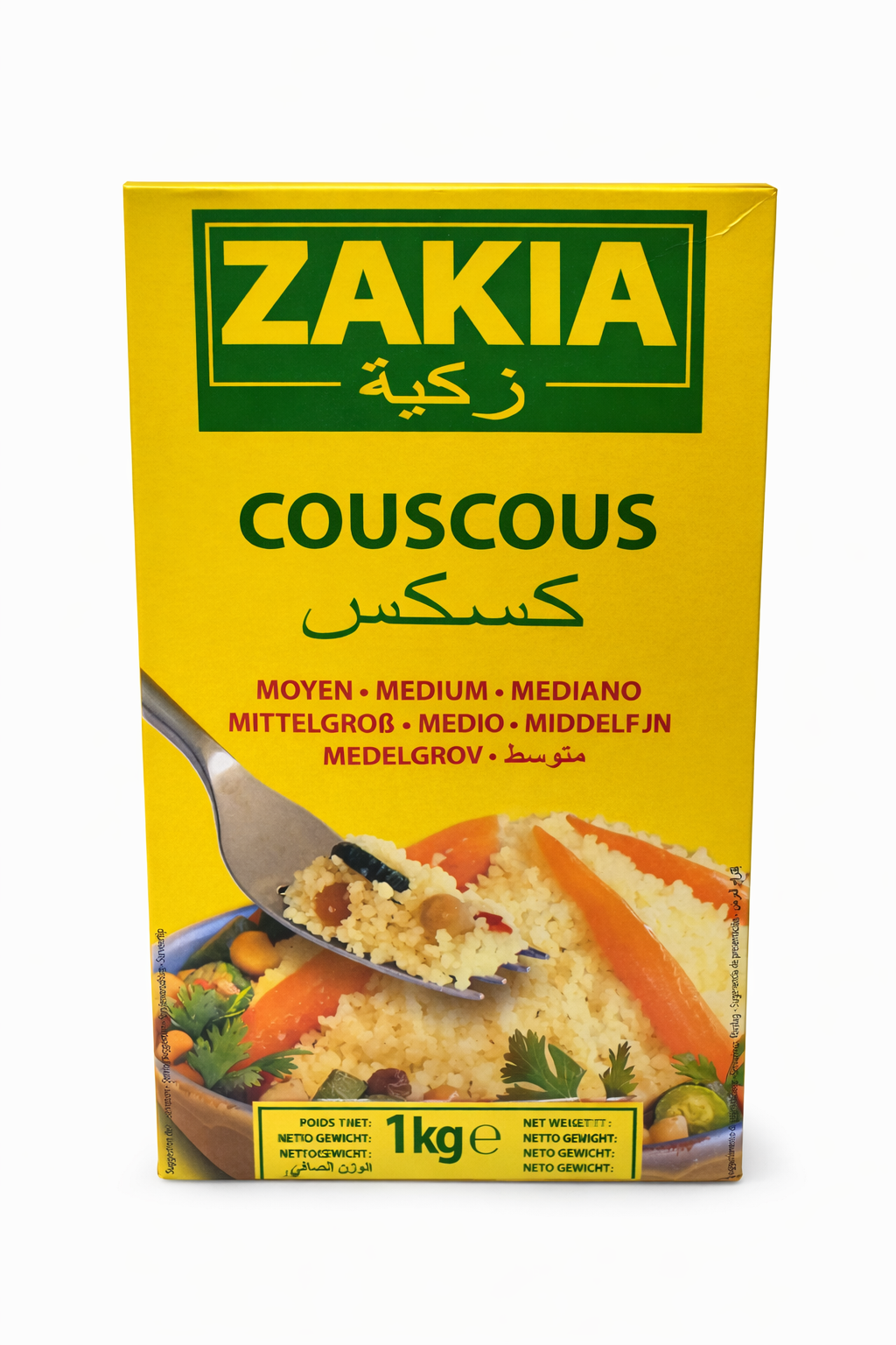 Zakia Couscous Medium Grain 1kg