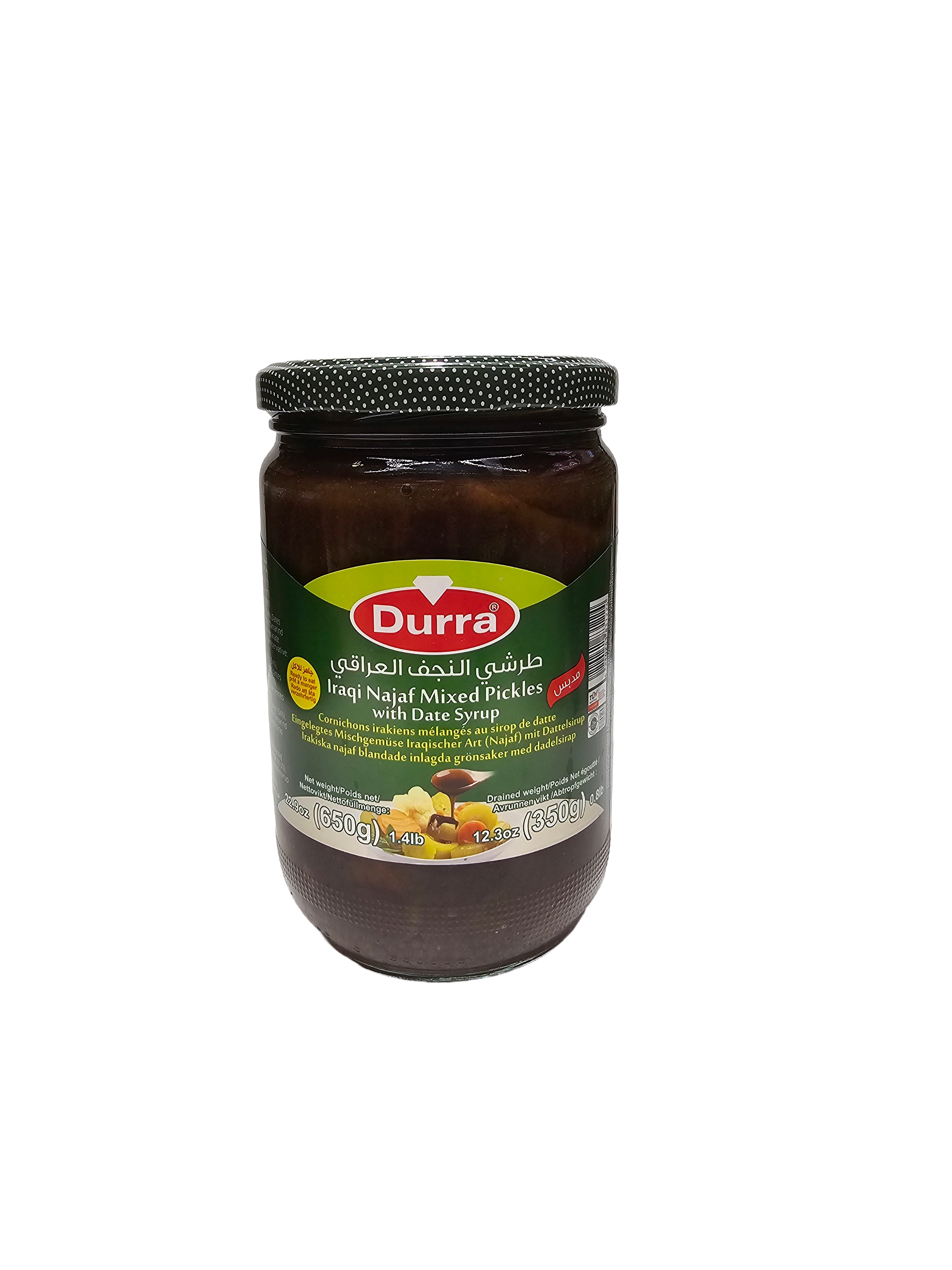 Durra Iraqi Najaf Mixed Pickles with Date Syrup 650g Jar