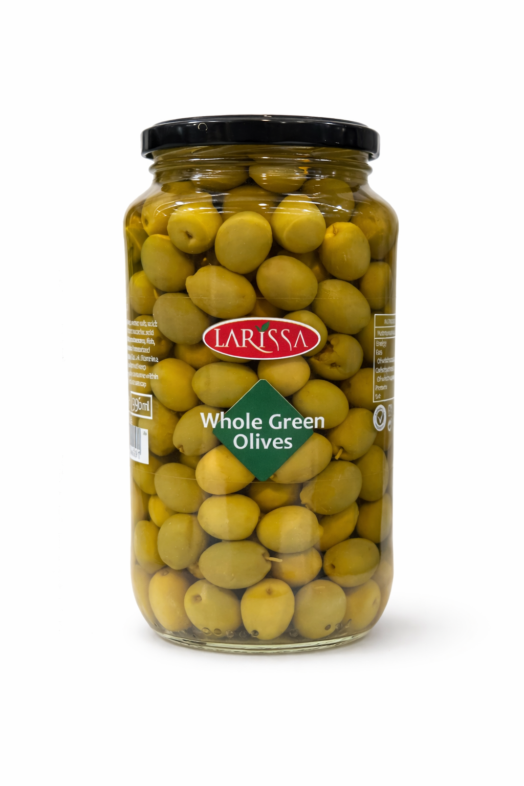 Larissa Whole Green Olives 935g Jar