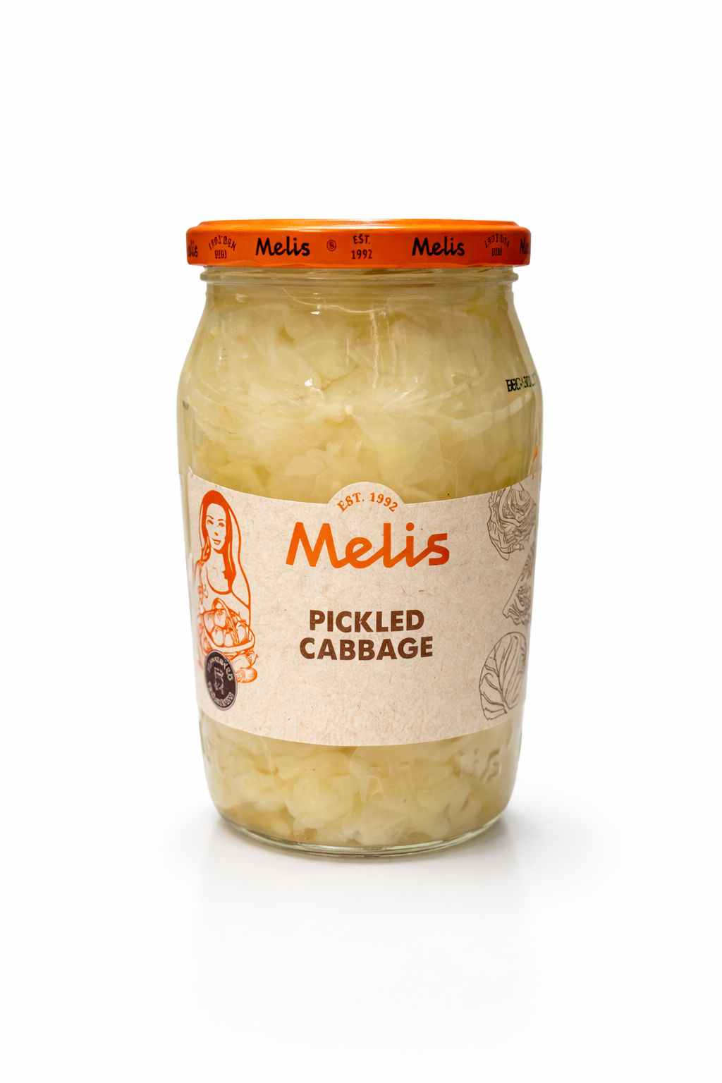 MELIS Pickled Cabbage 650g Glass Jar