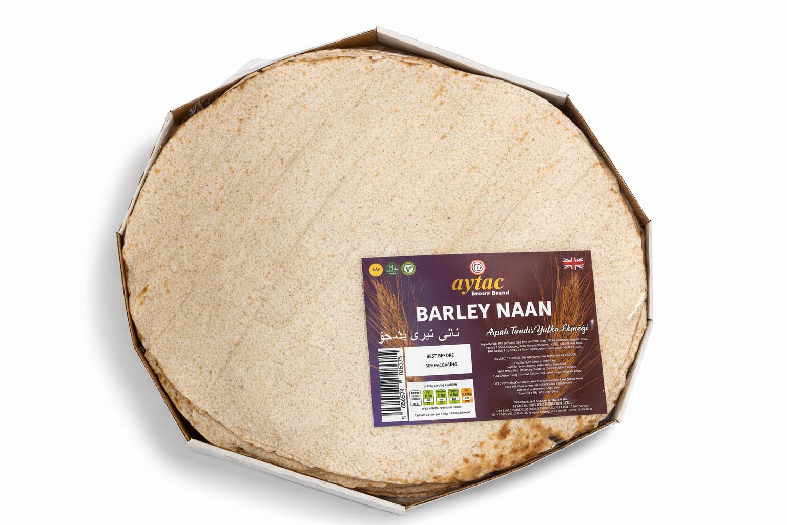 Aytac Brown Barley Naan Bread 400g