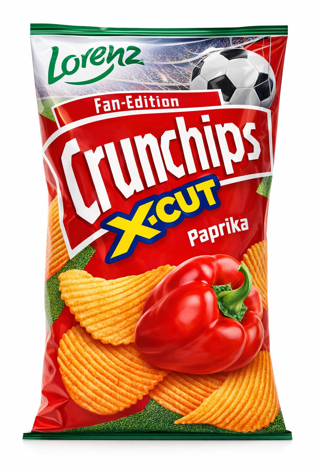 Lorenz Crunchips X.cut Paprika Potato Chips 130g