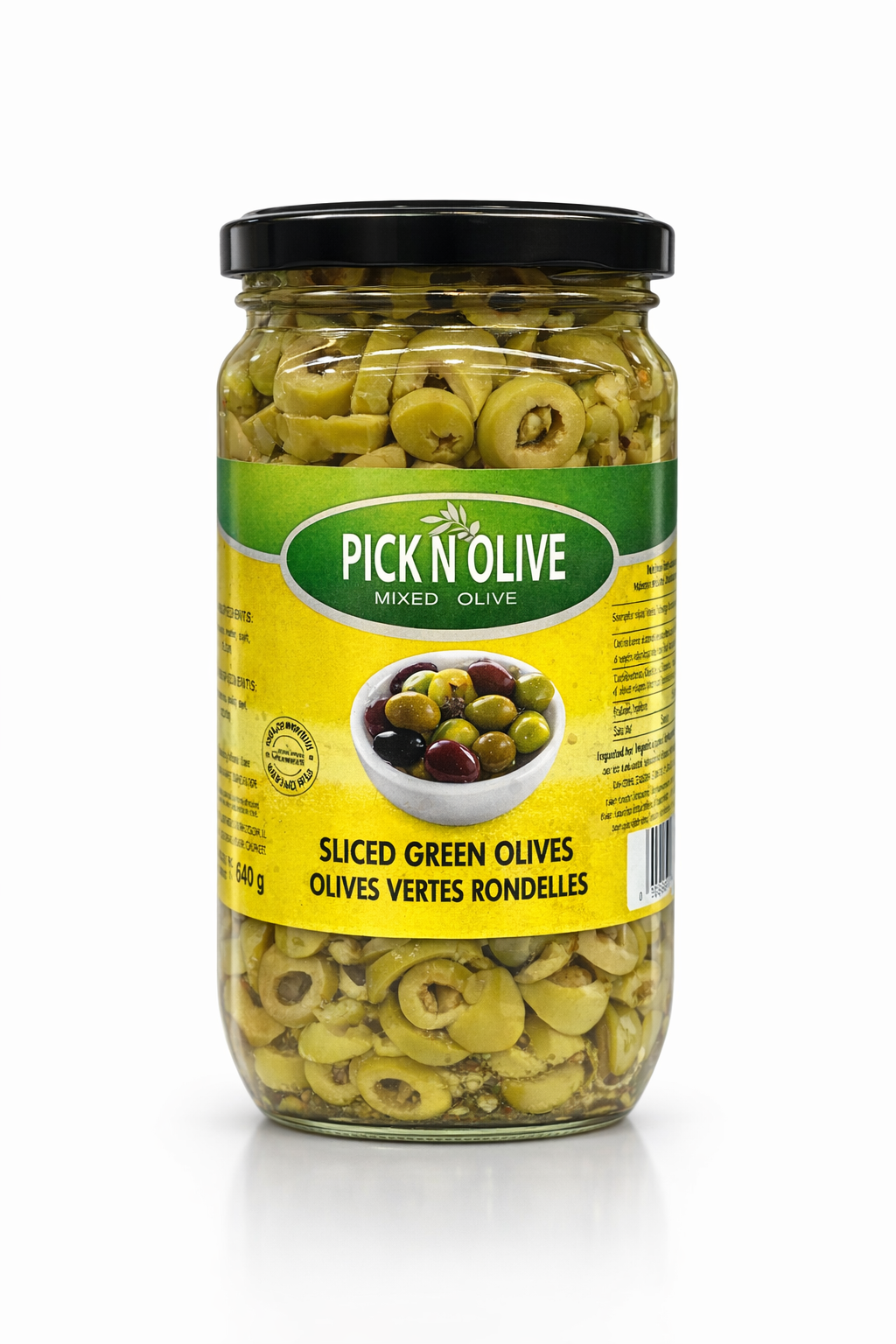 PICK N OLIVE Sliced Green Olives 1000g Jar