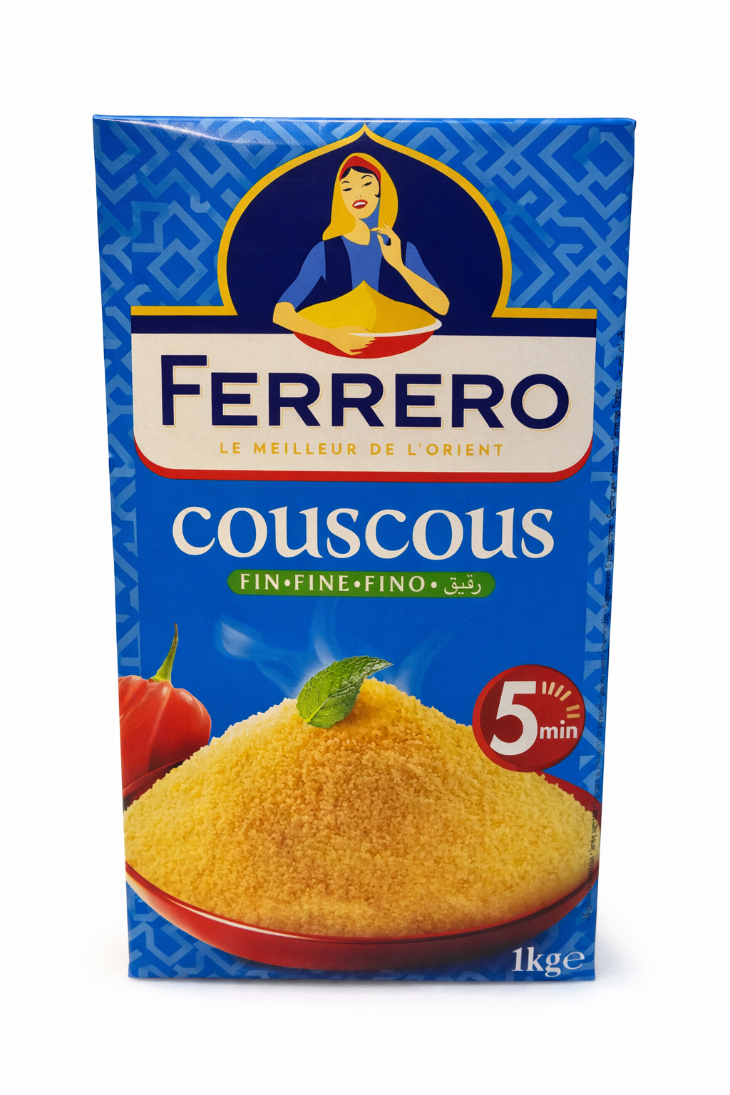 Ferrero COUSCOUS Fine 1kg – Premium Quality Semolina