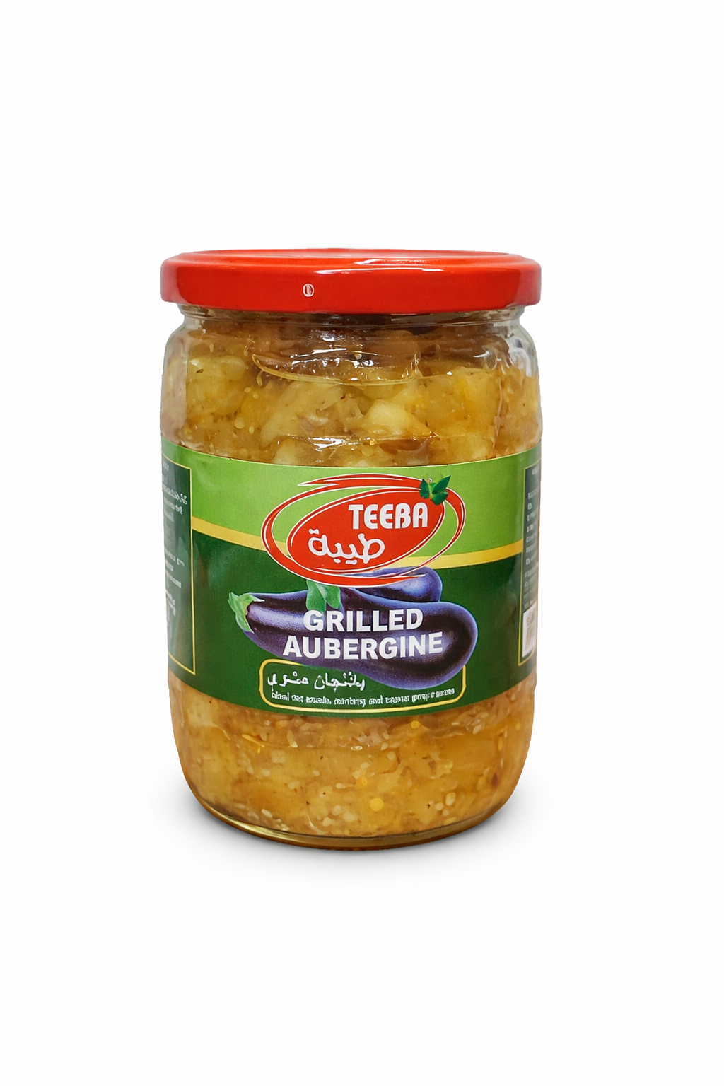 Teeba Grilled Aubergine 660g Jar – Ready to Eat Eggplant