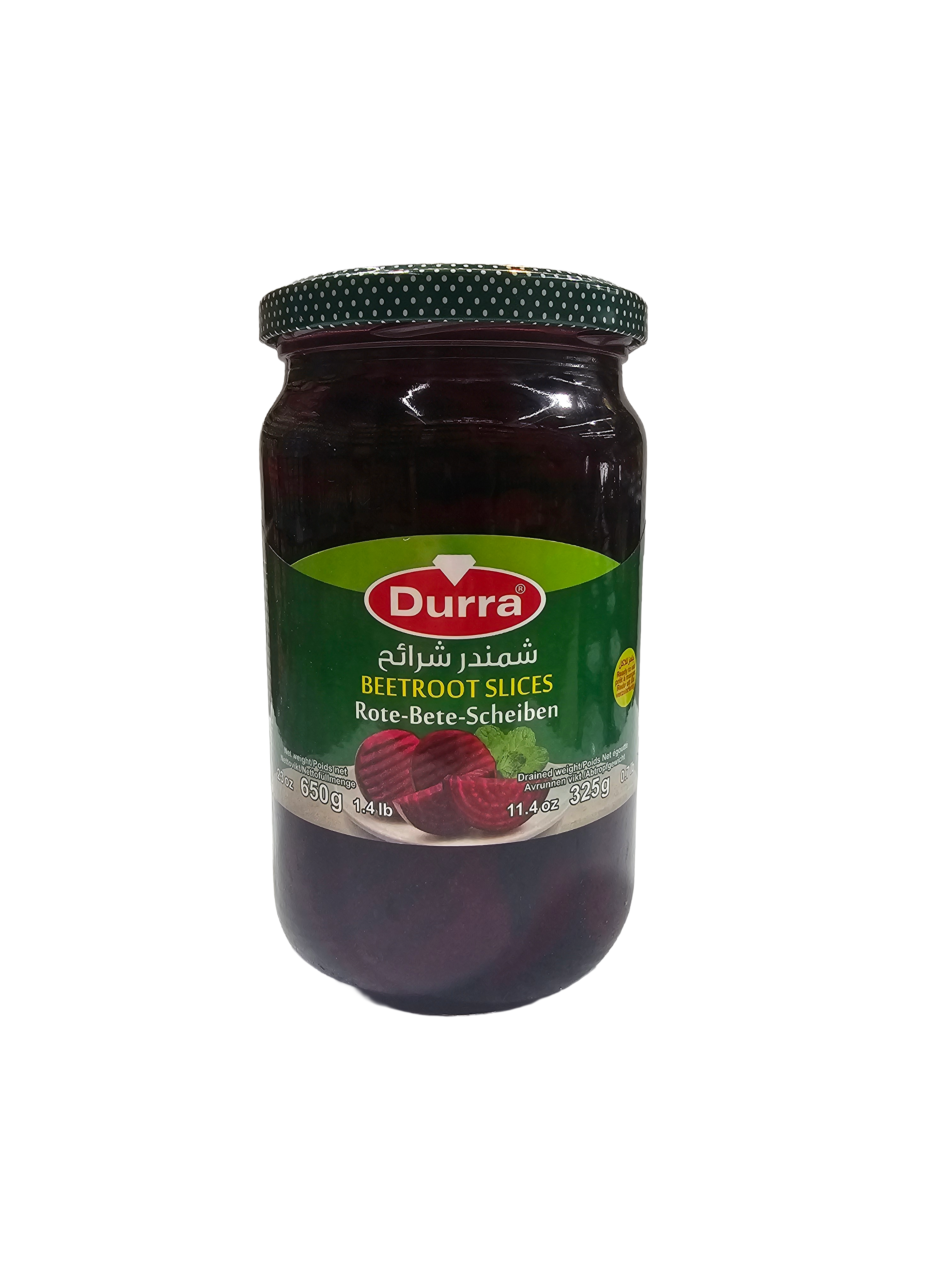 Durra Beetroot Slices 650g Jar – Ready to Eat