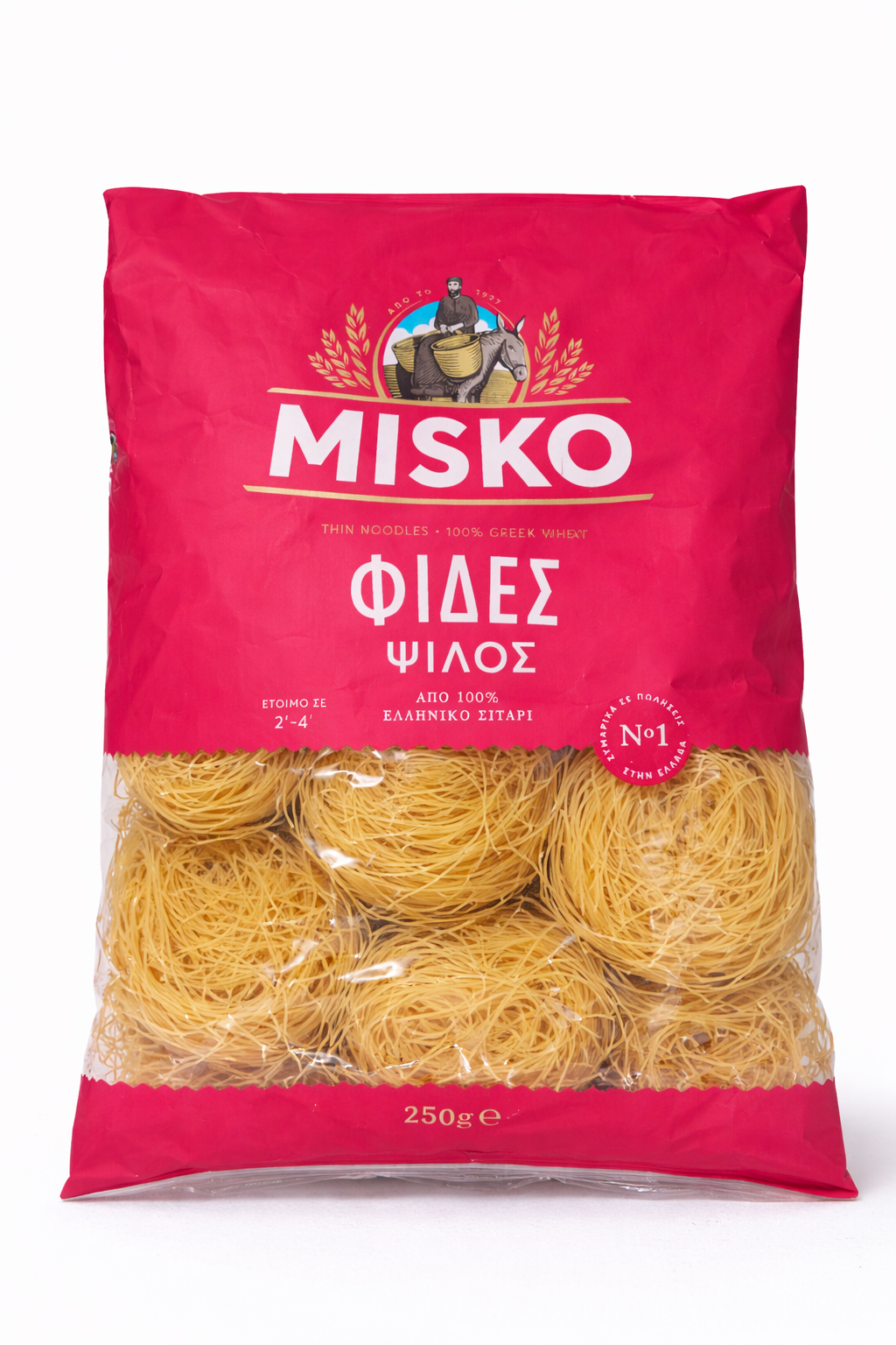 Misko Thin Noodles 250g – Greek Pasta