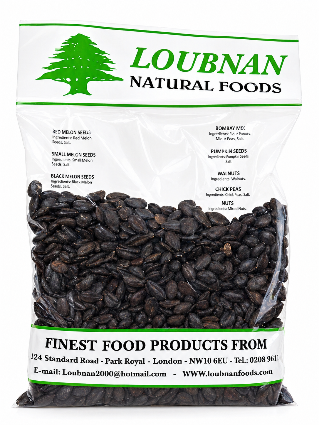 Loubnan Black Melon Seeds 600g Roasted Snack
