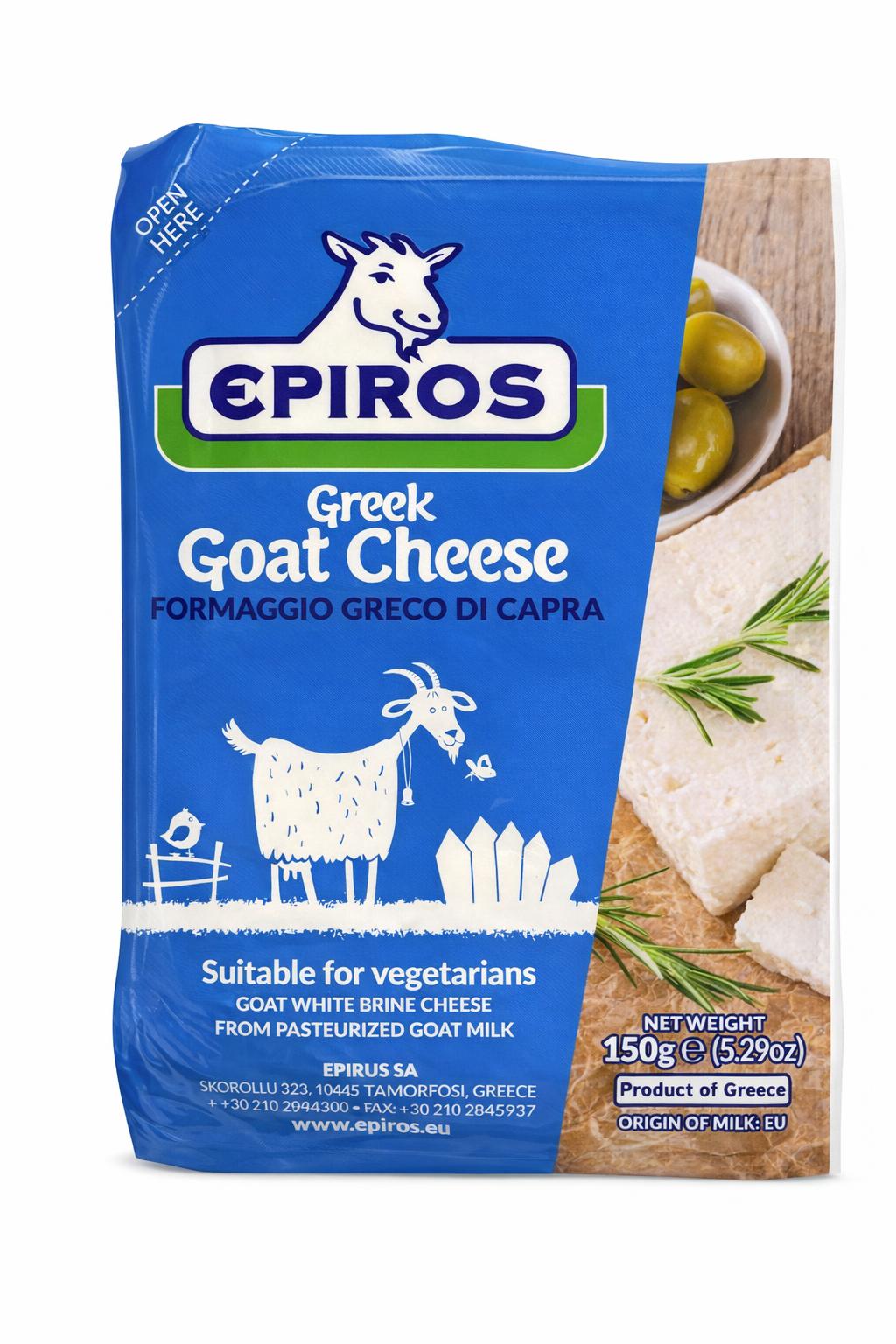Epiros Goat Feta Cheese Vacuum Pack 150g