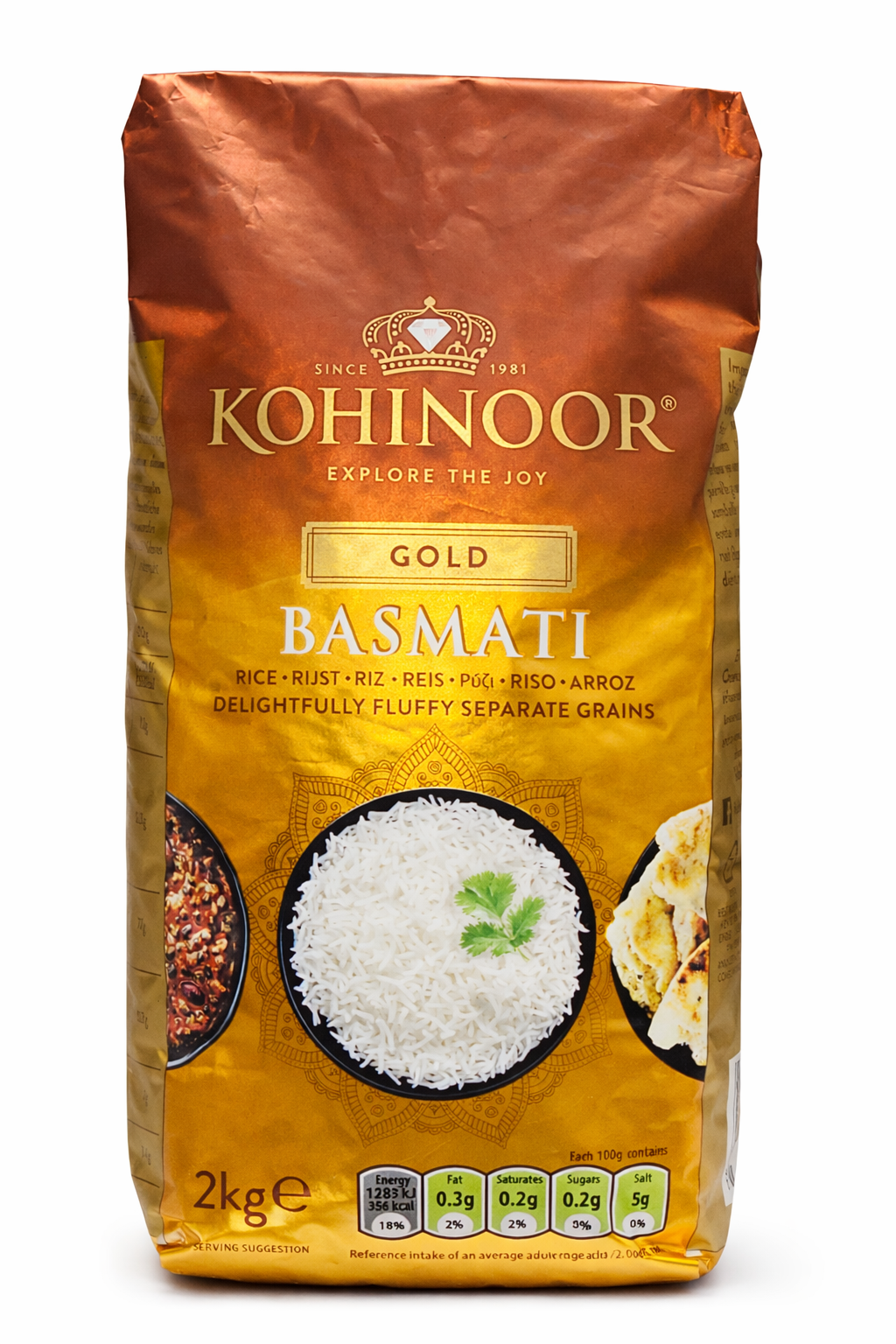 Kohinoor Basmati Rice 2kg Premium Long Grain