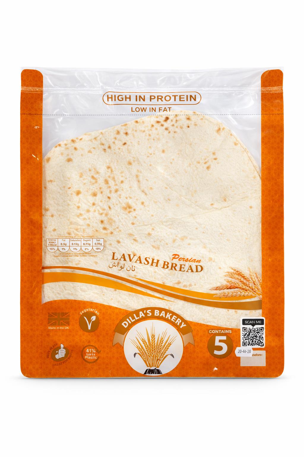 Dillas Bakery Lavash Bread 5 Pack