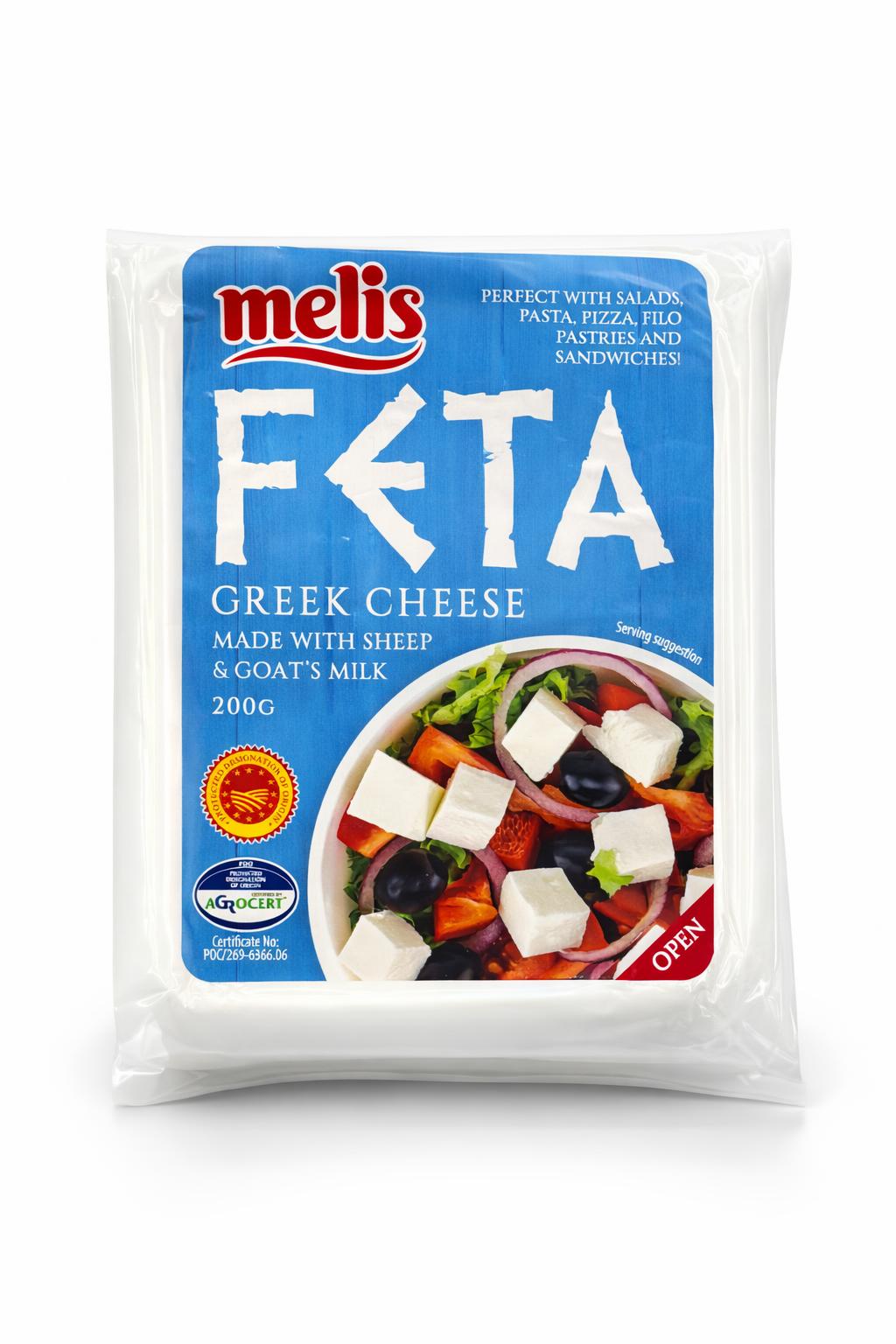 Melis Feta Cheese 200g – Authentic Greek Cheese Block