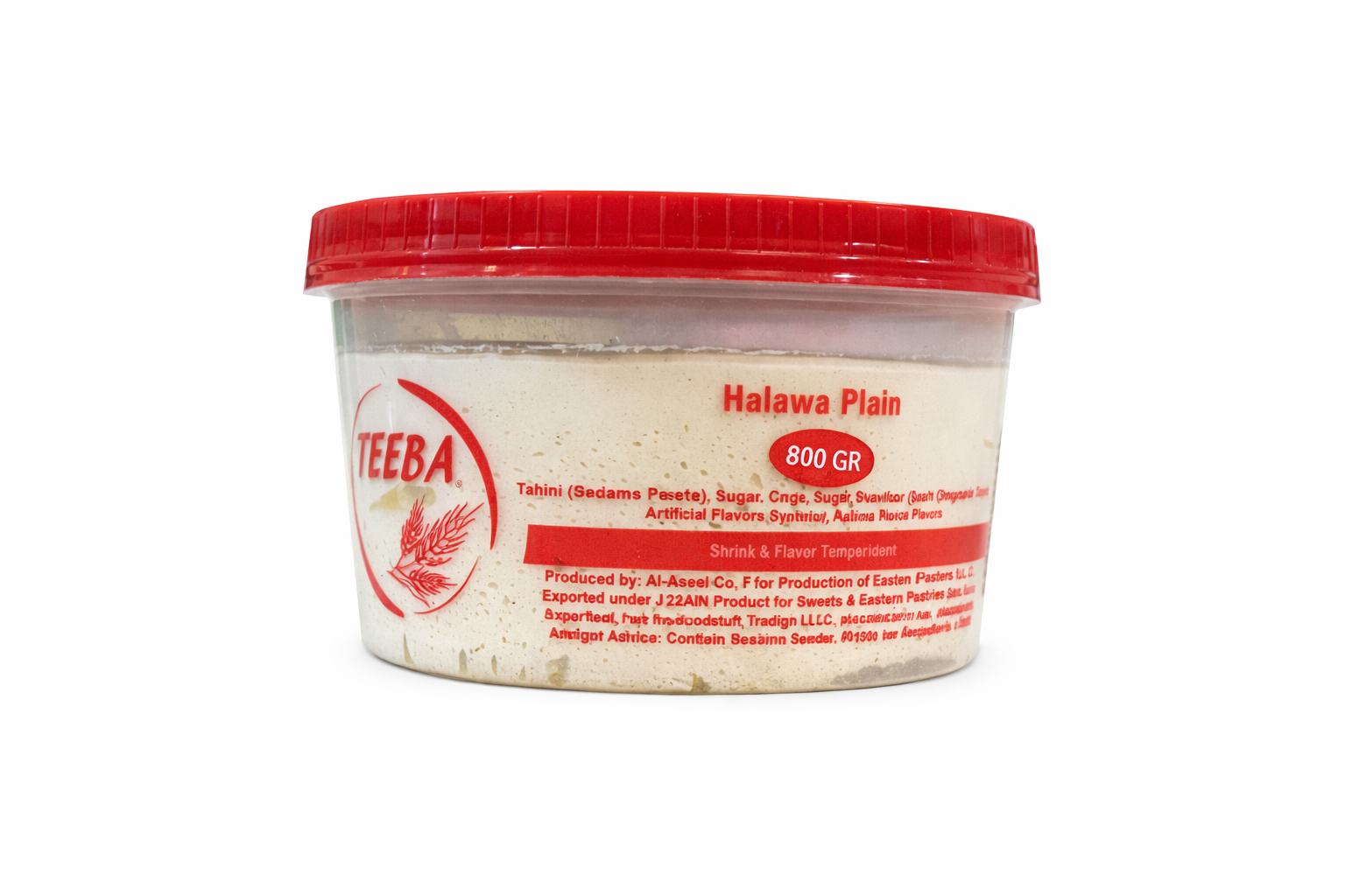 Teeba Halawa Plain 800g – Traditional Middle Eastern Sweet