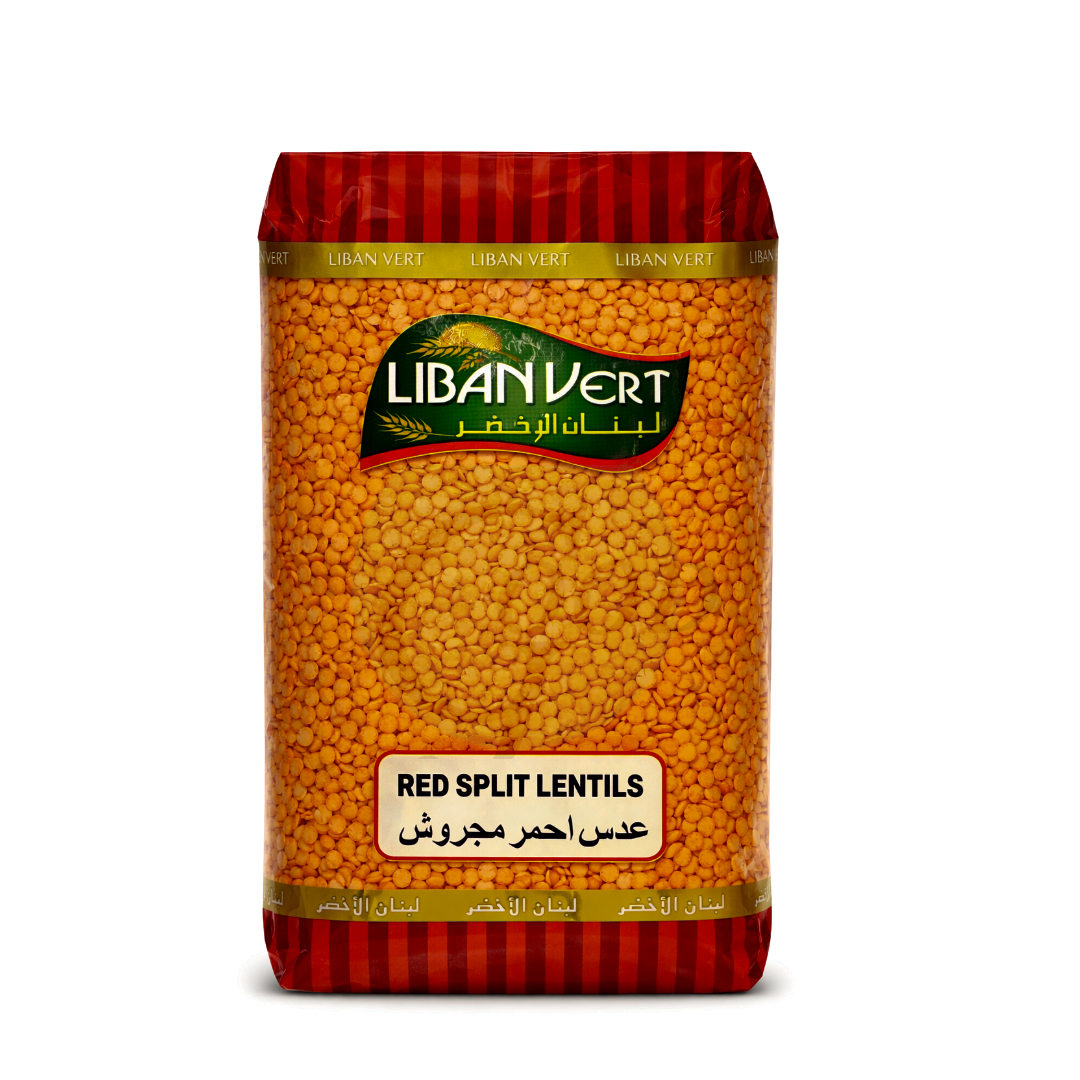 Liabn Vert Red Split Lentils 1kg – Premium Quality Pulses