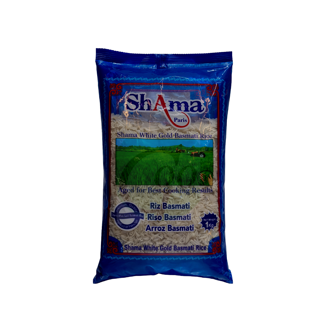 Shama White Golden Basmati Rice 1kg Premium Quality