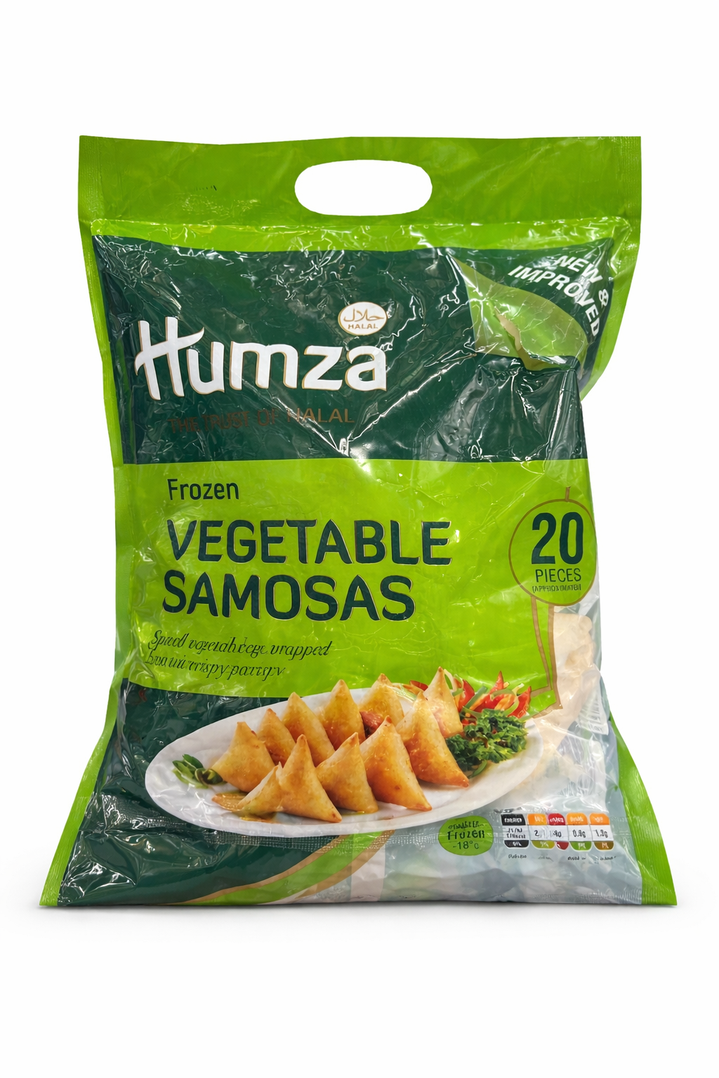 Humza Vegetable Samosas 20pcs 650g Frozen Snack