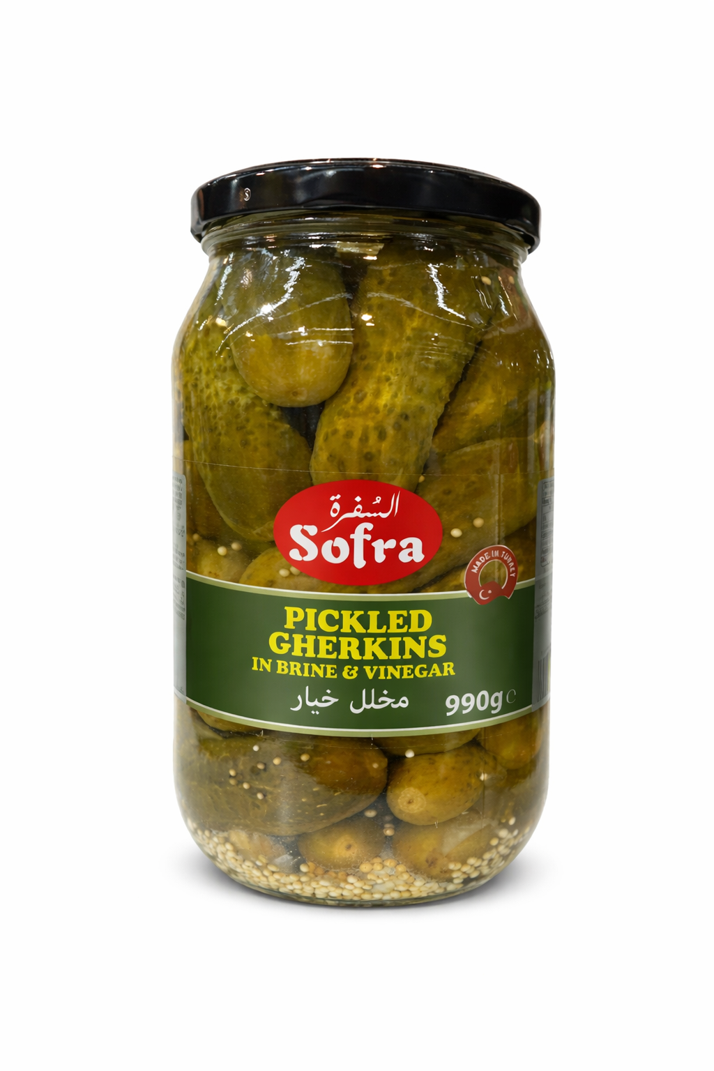 Sofra Picked Gherkins 990g – Crunchy Pickled Cucumbers