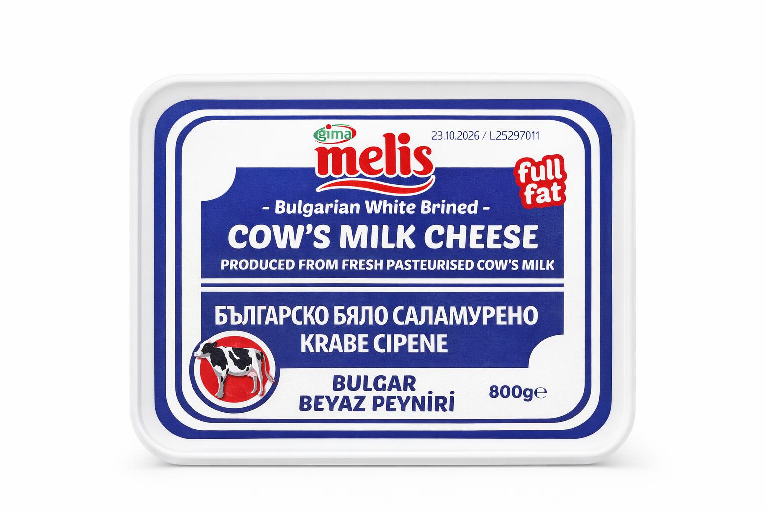 Melis Cow's Milk Cheese 800g – Fresh Dairy Cheese
