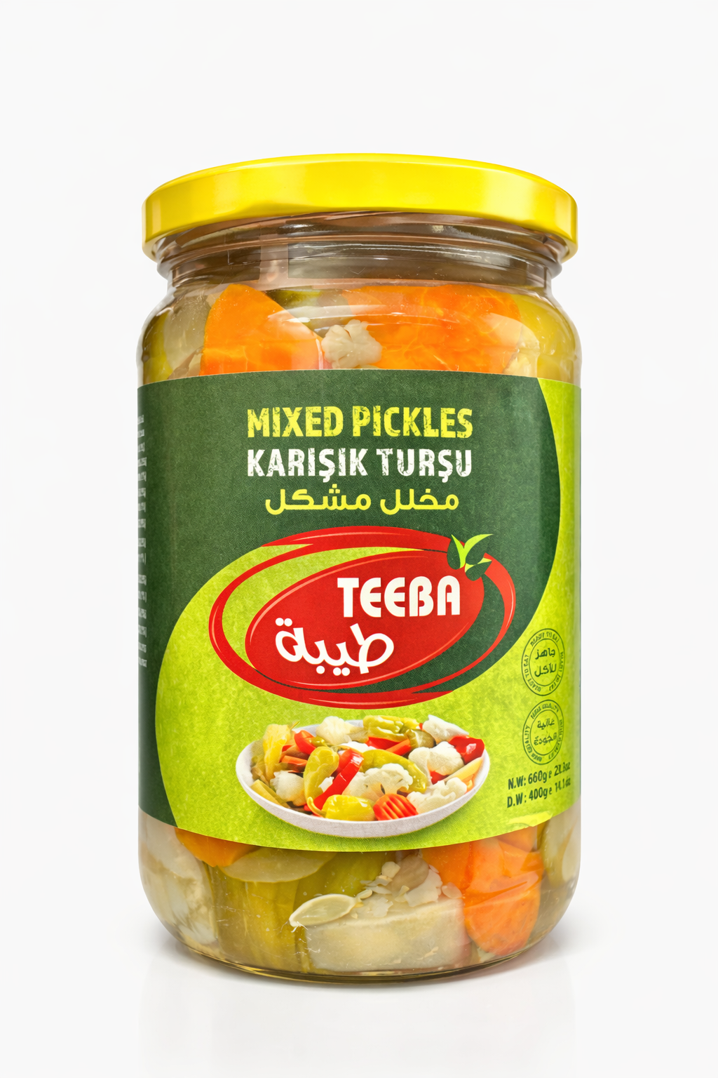 Teeba Mix Pickle 600g – Authentic Indian Mixed Pickles Jar