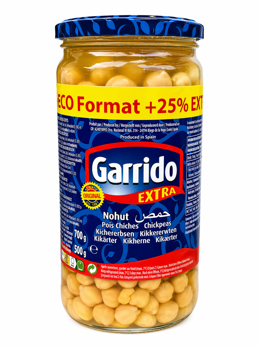 Garrido Extra Nohut 700g Chickpeas Premium Quality
