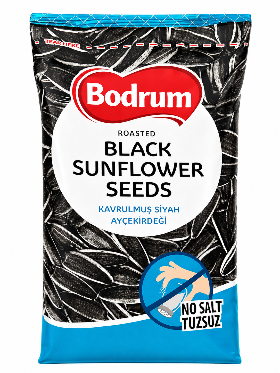 Bodrum Roasted Unsalted Black Sunflower Seeds 250g