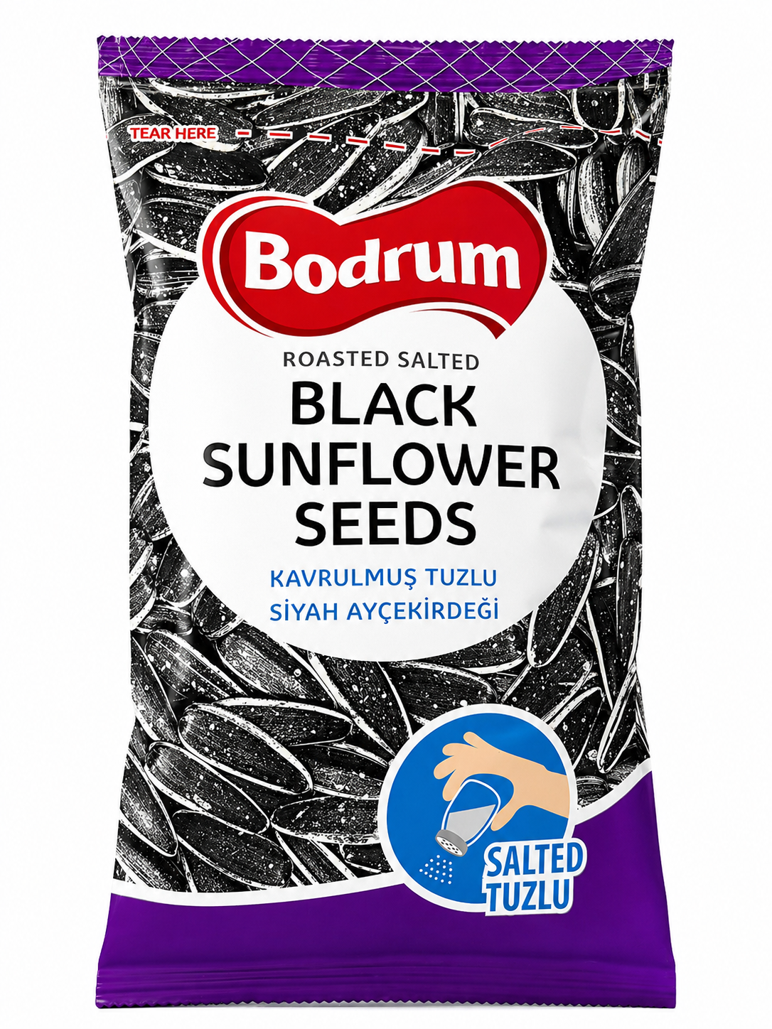 Bodrum Roasted Salted Black Sunflower Seeds 250g