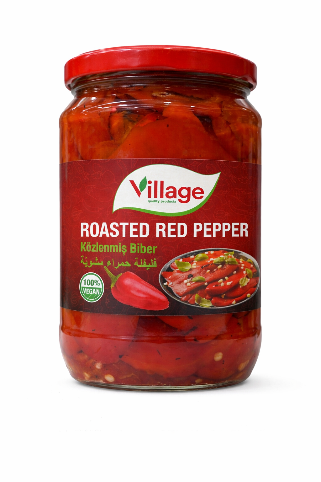 Village Roasted Red Pepper 700g Jar – Premium Quality Peppers