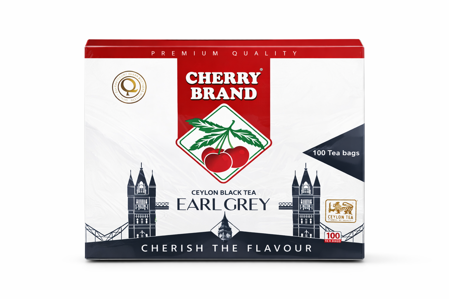 Cherry Ceylon Earl Grey Black Tea 100 Bags
