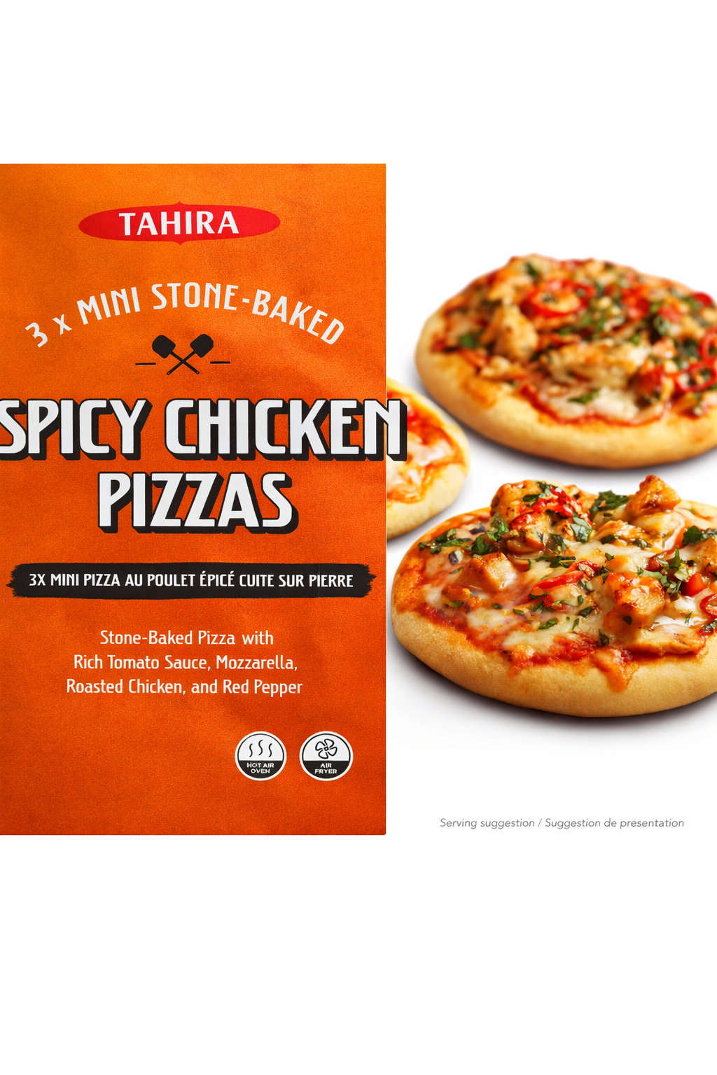 Tahira Spicy Chicken Pizzas 3 Pack 540g