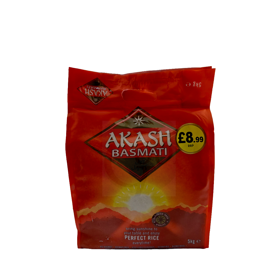 Akash Basmati Rice 5kg Premium Long Grain Rice