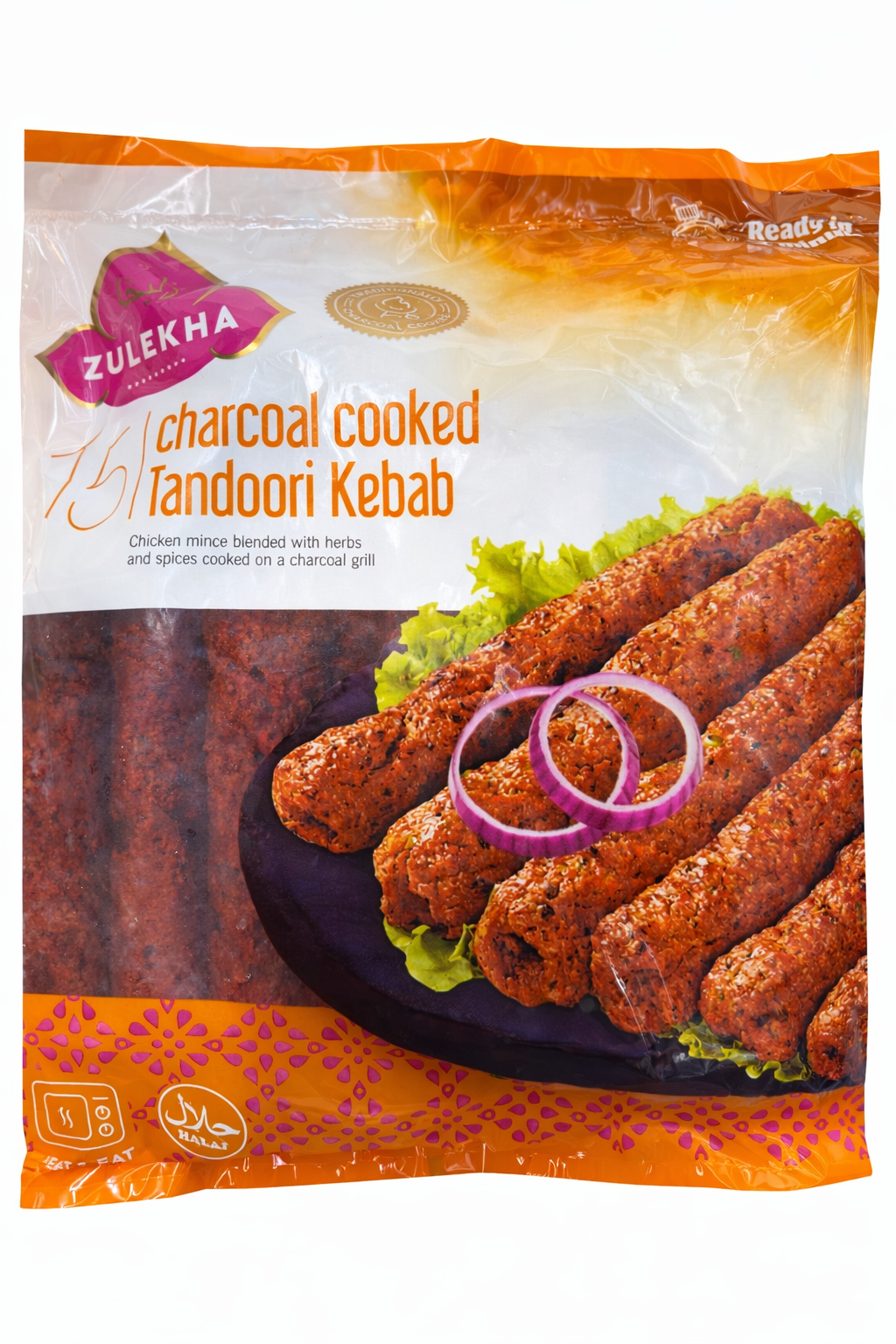 Zulekha Charcoal Tandoori Kebab 15pcs 900g