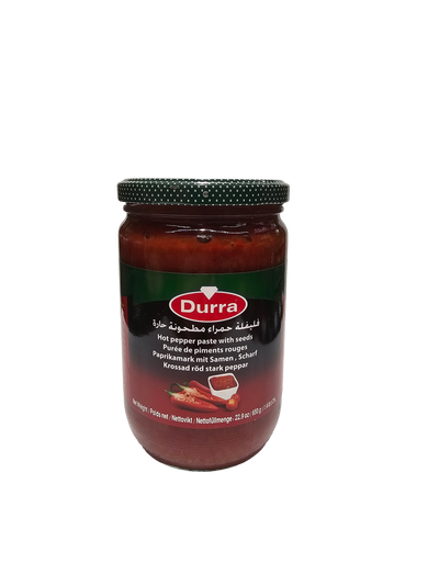 Durra Hot Pepper Paste with Seeds 22.9oz (650g)