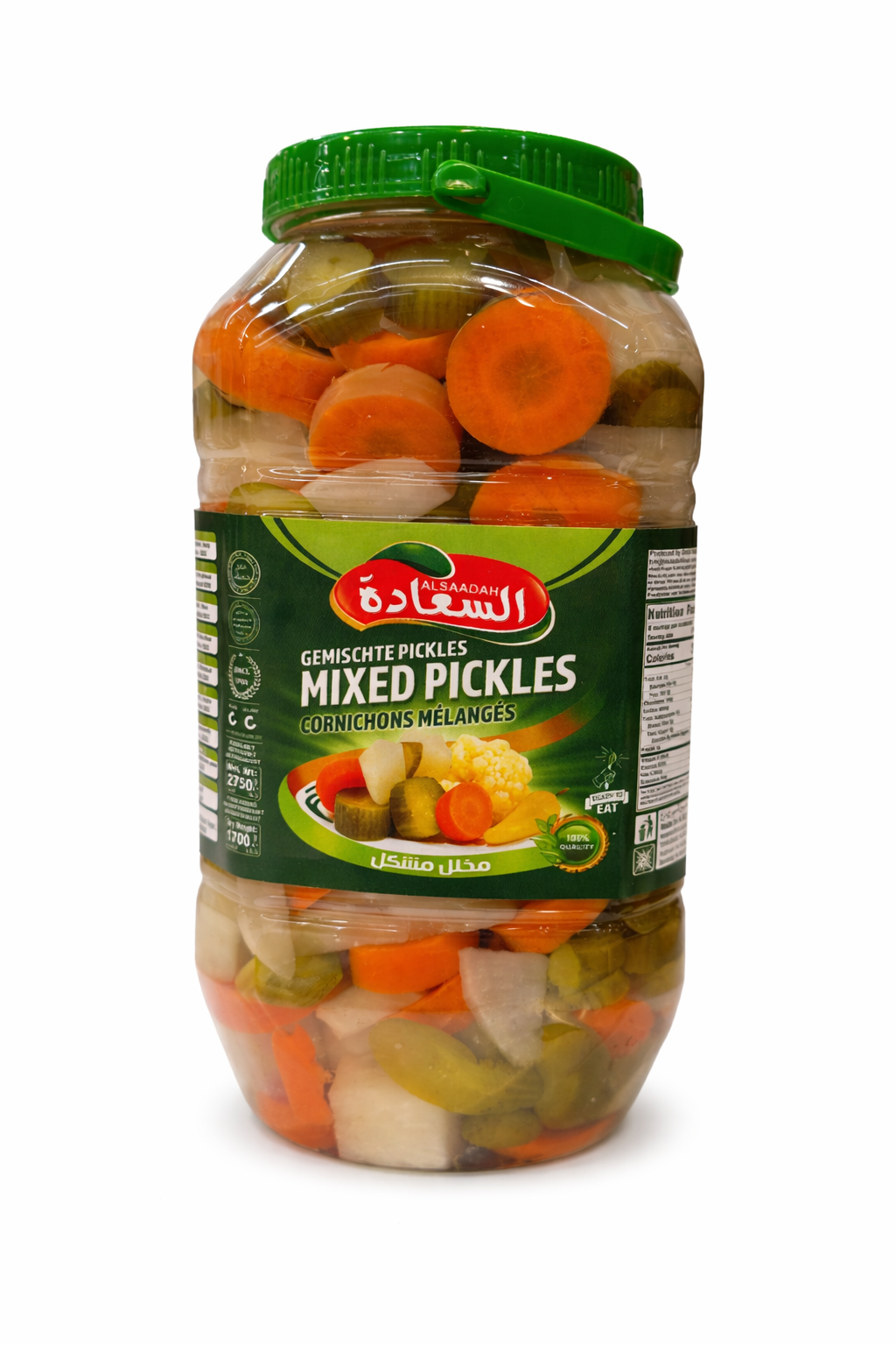 ALSAADAH Mixed Pickles 2750g Jar – Assorted Vegetables