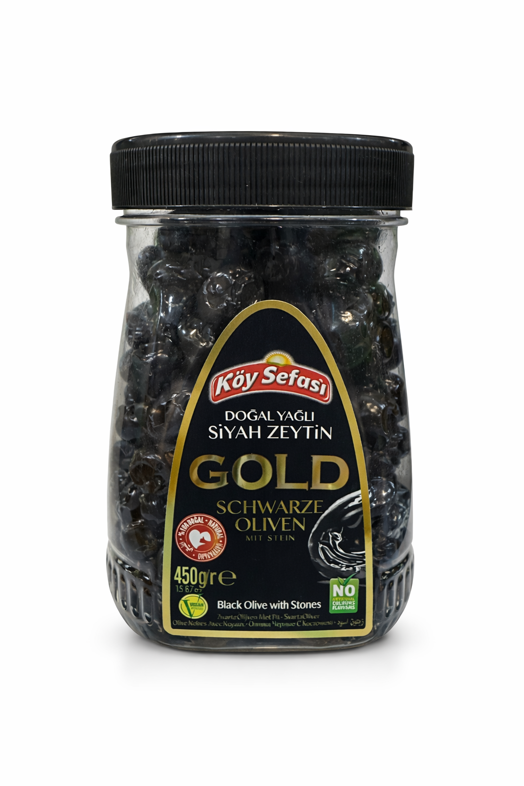 KOY SEFASI Goid Black Olive with Stone 450g