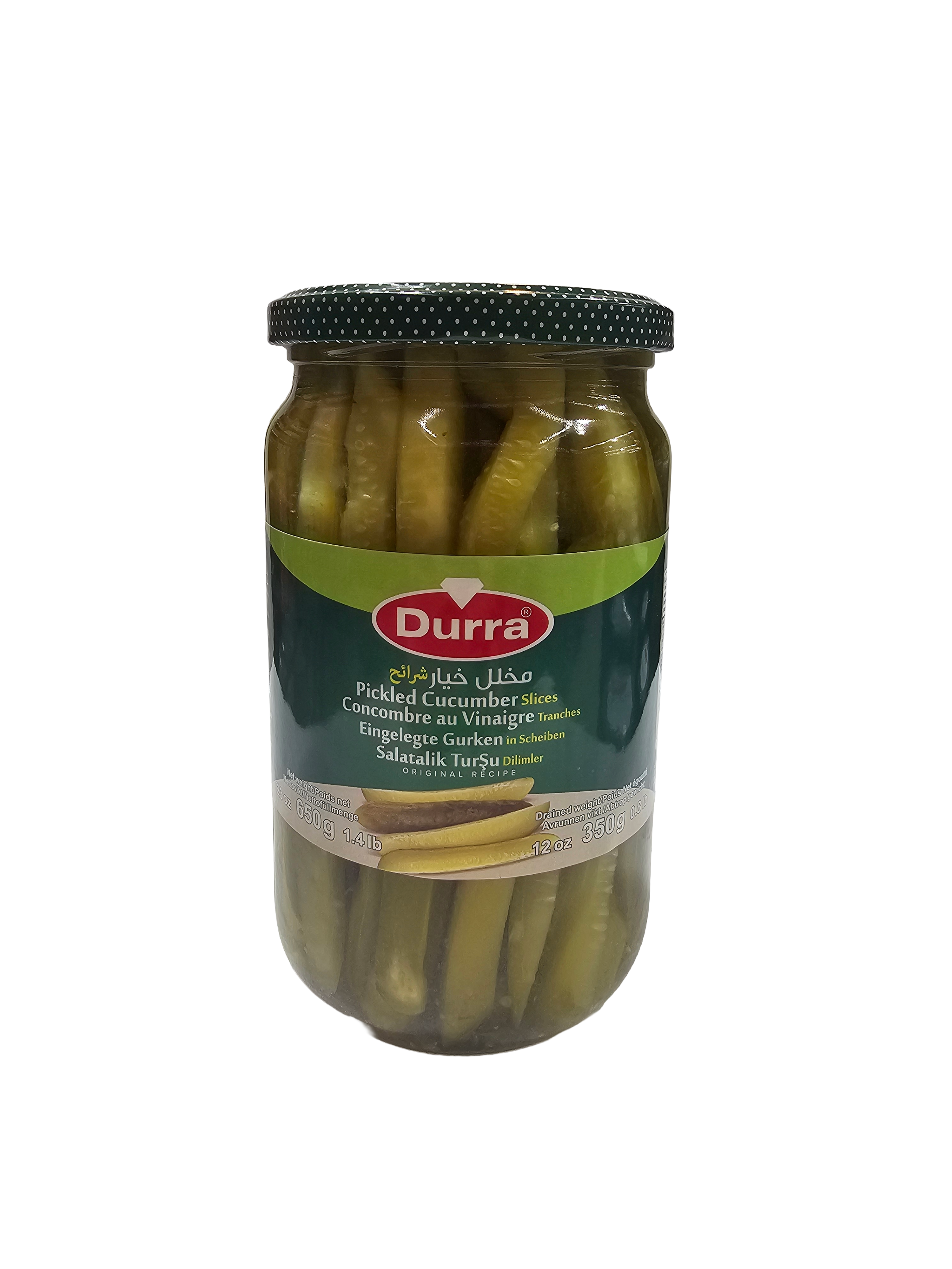 Durra Pickled Cucumber Slices 650g Jar
