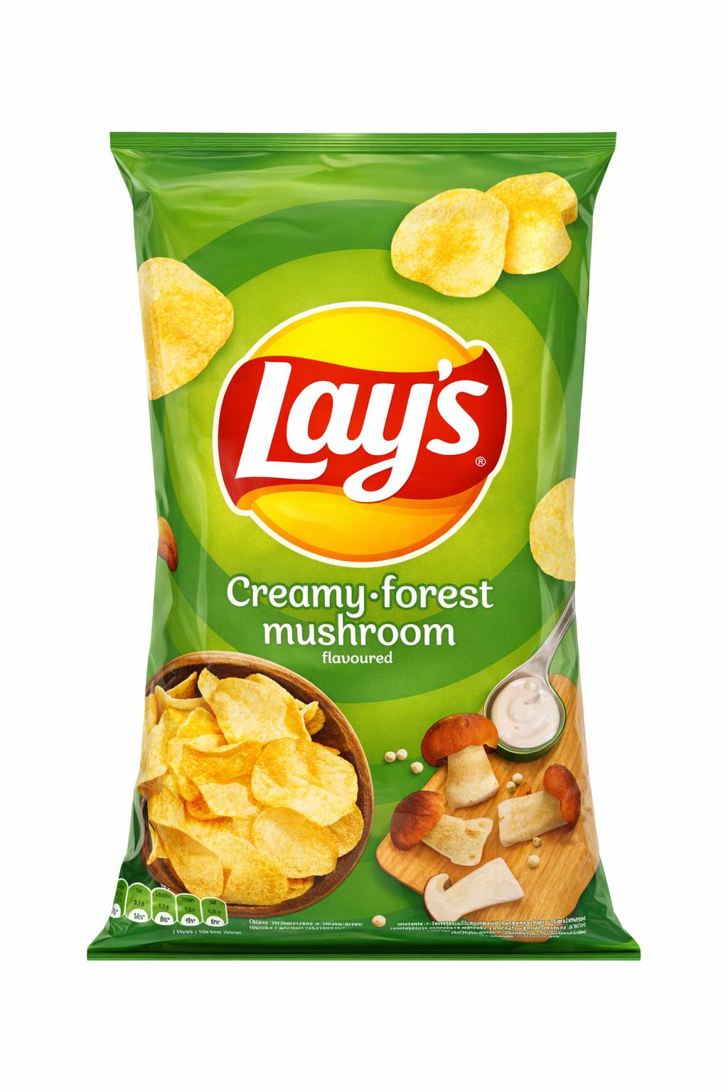 Lay's Creamy Forest Mushroom Potato Chips 130g
